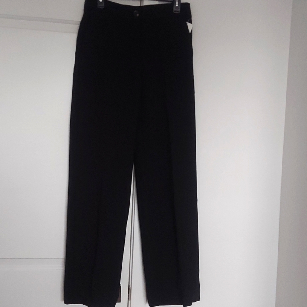 MNG wide leg black pants